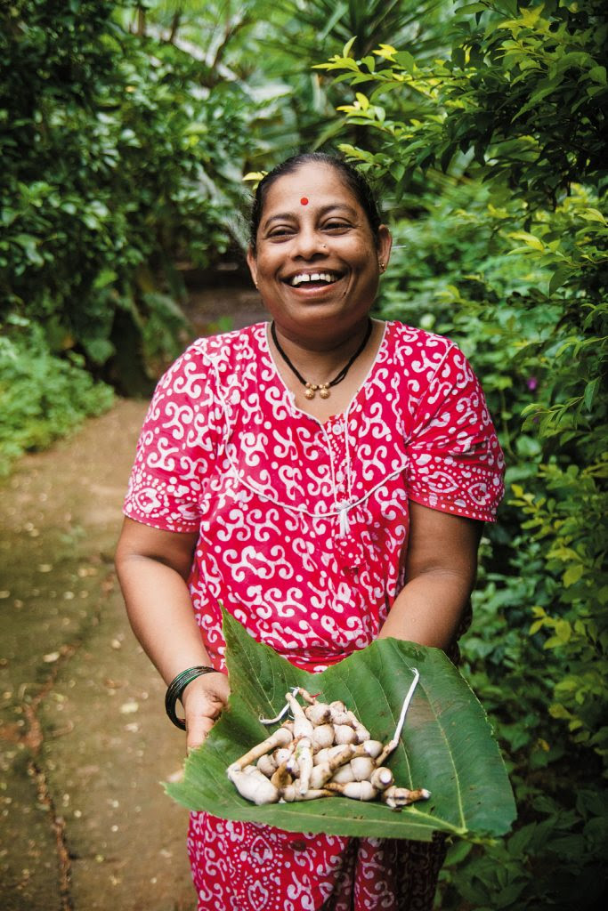 A Warli lady from Aarey presents a harvest of wild mushrooms